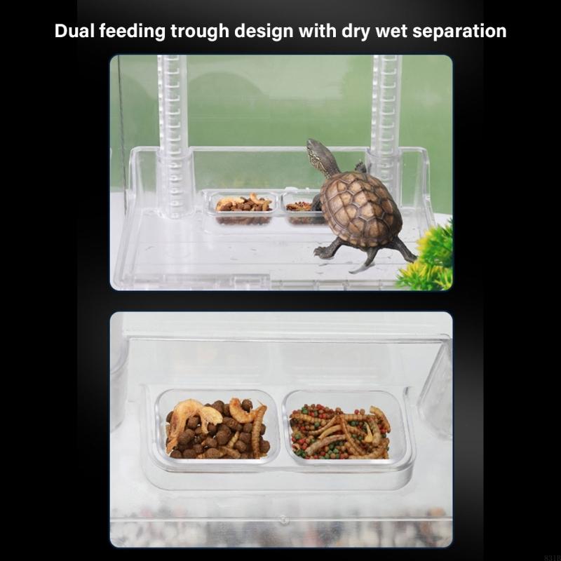 831B Fish Tanks Aquariums Platform Suit Large Acrylic Turtles Basking Platform Ramps