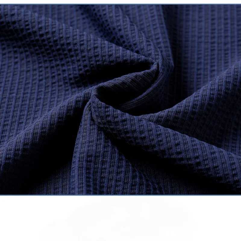 2024 Summer New Jinammonia Seersucker Seamless Adhesive Polo Shirt Business Casual T-shirt Youth PopularityT250225
