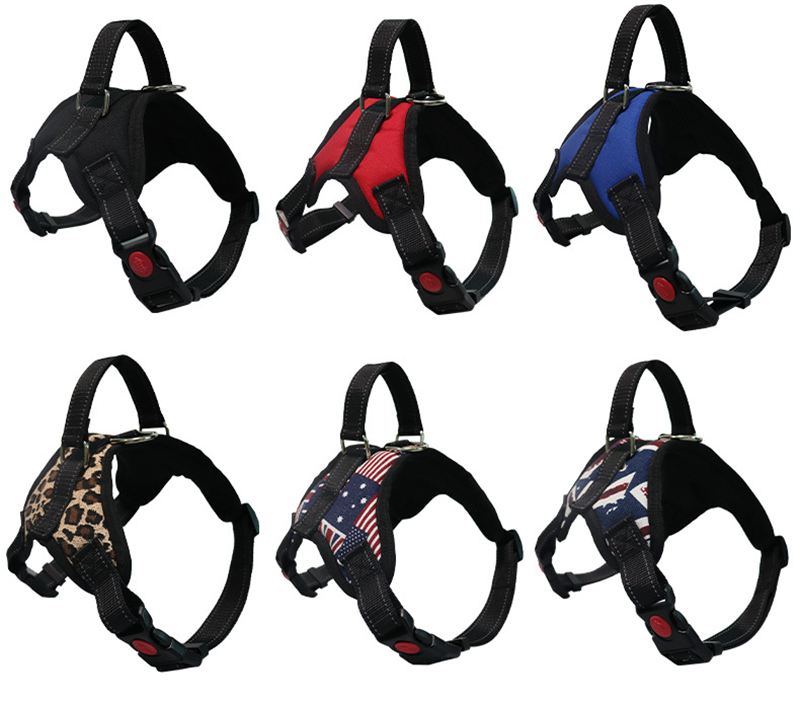 Dog Harness for Small Medium and Large Dogs, No Pull Sport Adjustable Dog Vest, Saddle Style Dog Harness with Easy Control Handle for Training Walking