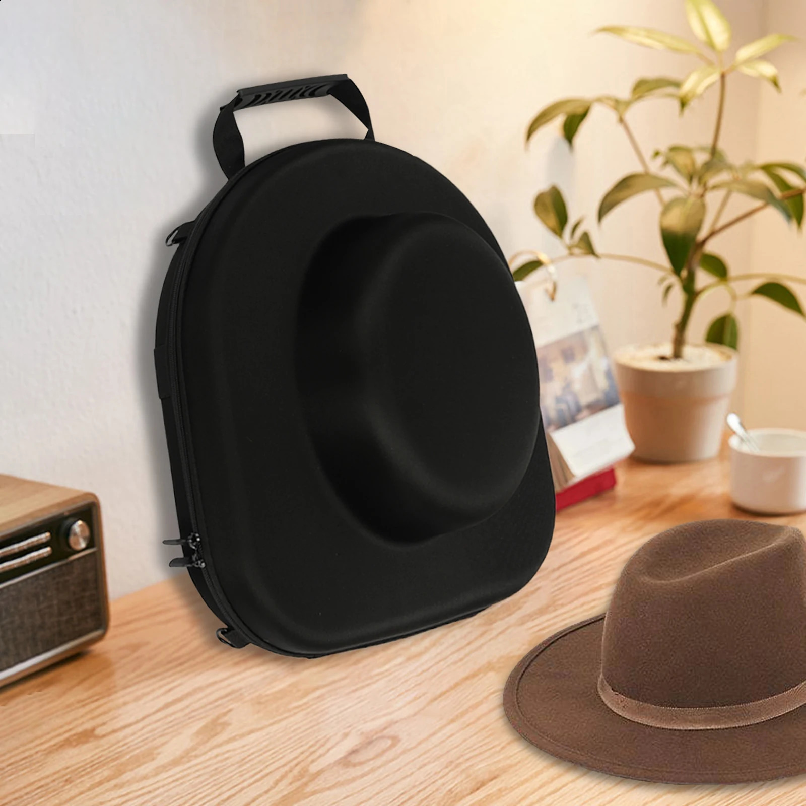 Ship from US Cowboy Hat Storage Bag Carrying Durable Box Large Capacity Organizer Travelling Portable Shoulder 250305FBB