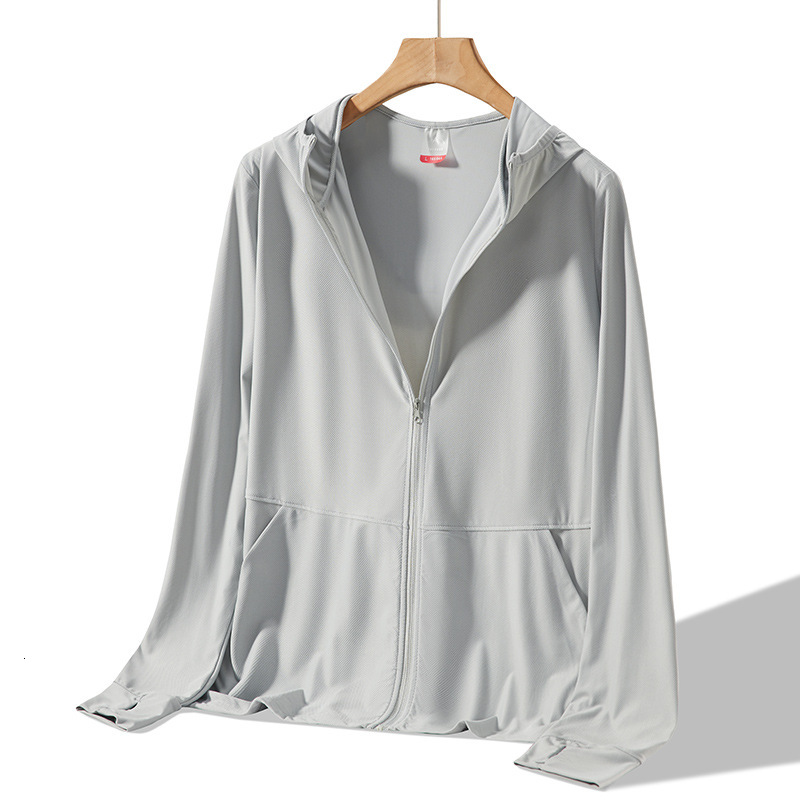 UPF50+Ice Silk Women's Original Yarn New Summer UV resistant Breathable Lightweight Sunscreen Clothing Hoodie tracksuit