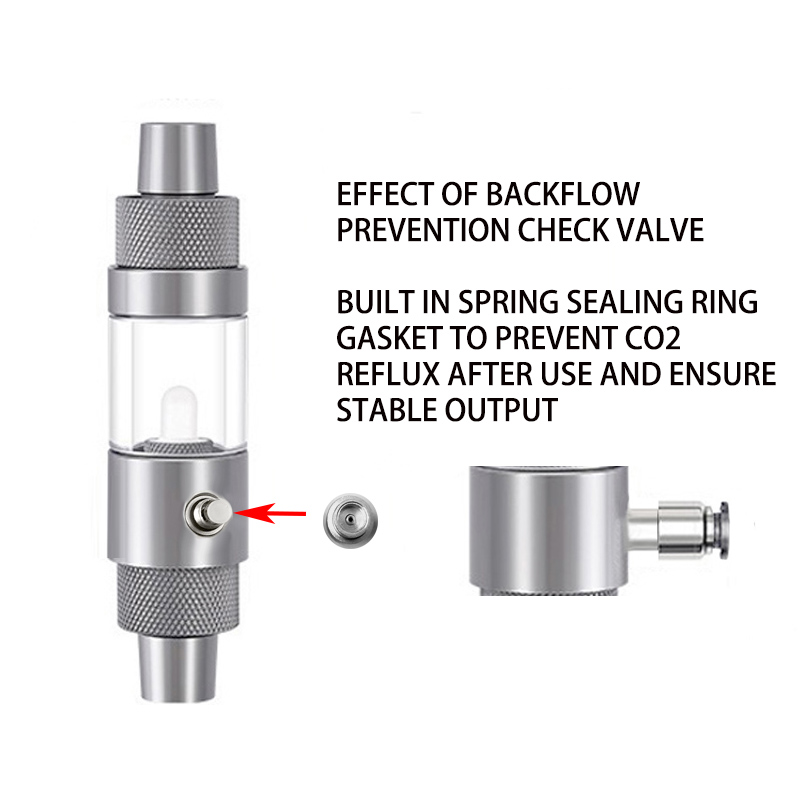 Aquarium DIYCO2 Diffuser Metal CO2 Nebulizer Fish Tank CO2 Steel Cylinder Generator Equipment Accessories External CO2 Diffuser