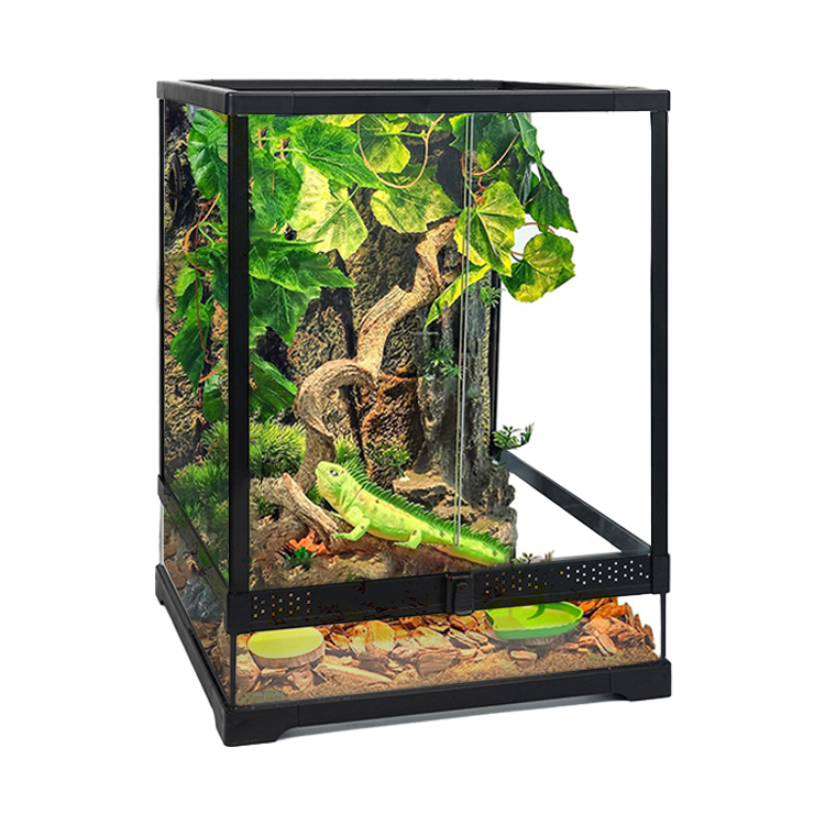 Relaxlines Customized Terrarium Tank Reptile Enclosures With Glass Back Panel Reptile Terrarium