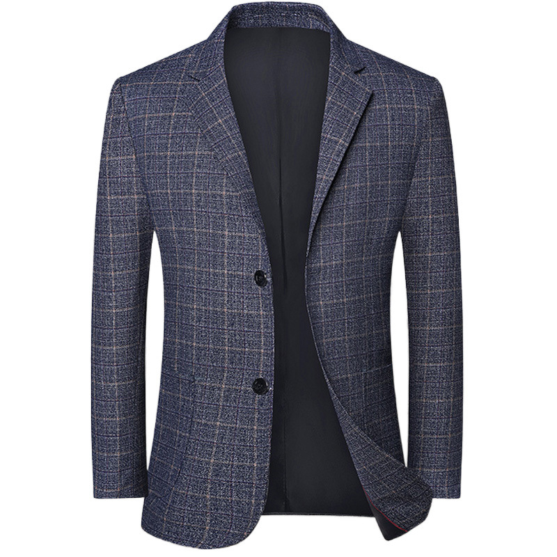 F33Elegant Men's Korean Inspired Three-Dimensional Drapery Casual Suit Jacket