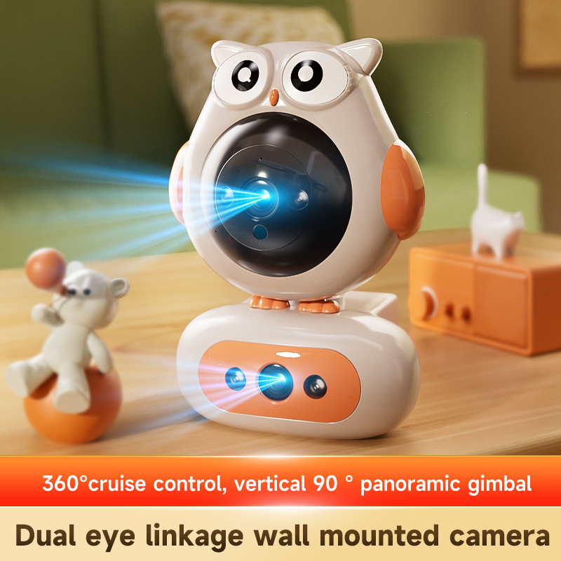 2-in-1 Dual Lens Security Camera: 360° AI Tracking, Color Night Vision & Human Detection | 300W HD, 2-Way Audio, Wireless Indoor/Outdoor Surveillance 