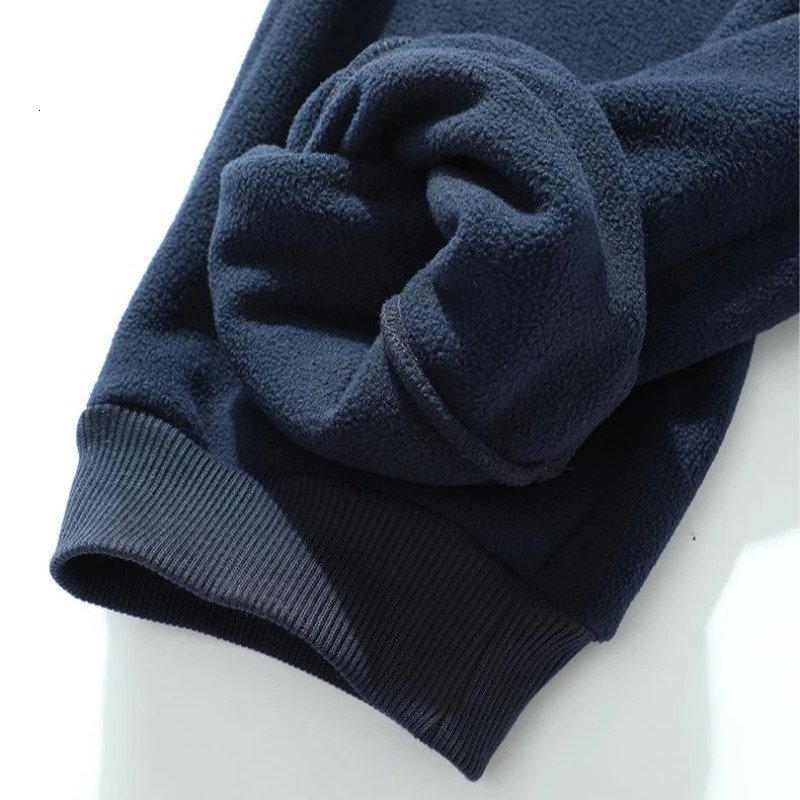 Winter Thick Polar Fleece Warm Sweatpants Men Streetwear Drawstring Casual Jogger Pants Male Loose Thermal Trousers 10xl 9xl 8xl 250304