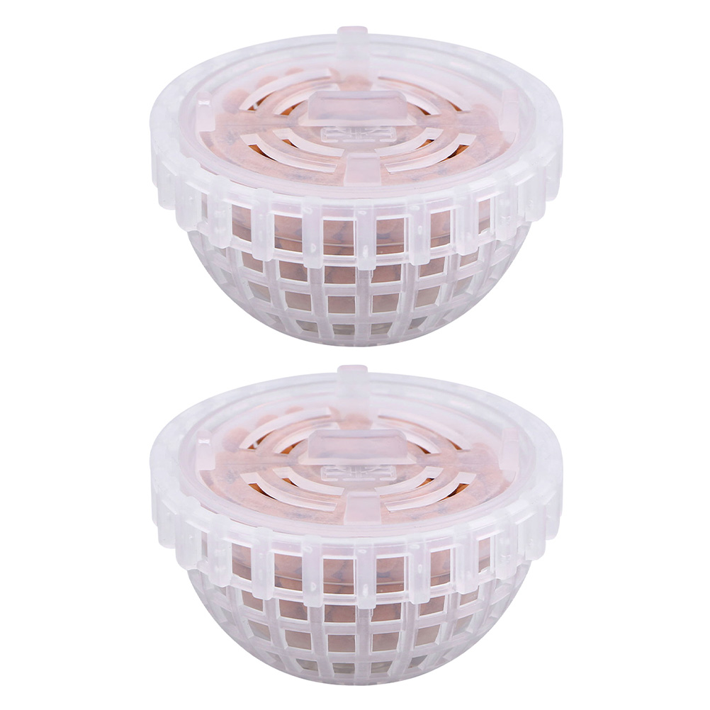 2 Pcs Moss Valued Hemisphere Balls Plastic Filter Fish Tank Ceramsite Decor Water Grass Shrimp Hiding Houses
