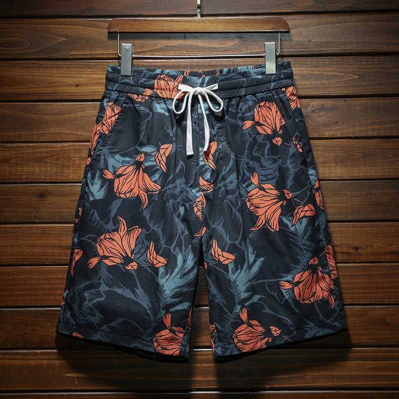 Beach shorts mens summer thin cool breathable outdoor pants handsome personality fashionable printed loose all matching casual shortsXJ250304