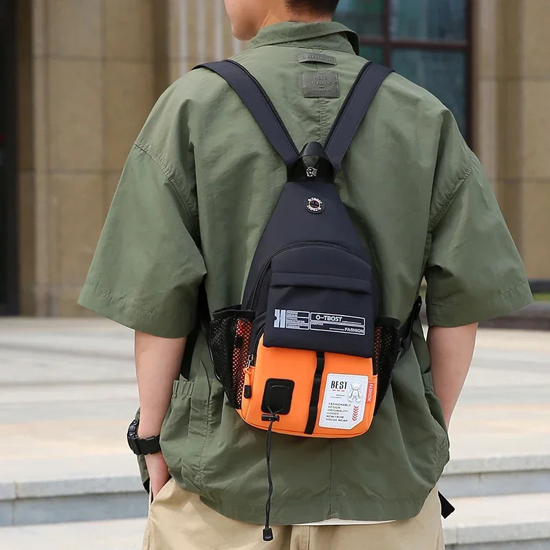 OTBOST 2 in 1 Chest Bag and Backpack Outdoor Crossbody for Men Women with Oxford Cloth 250227