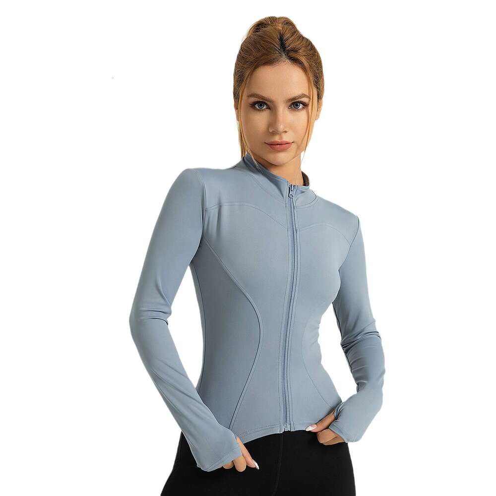 Zone Naked Outdoor Sports Women's Tight And Breathable Standing Step Yoga Fitness Coat KLMY