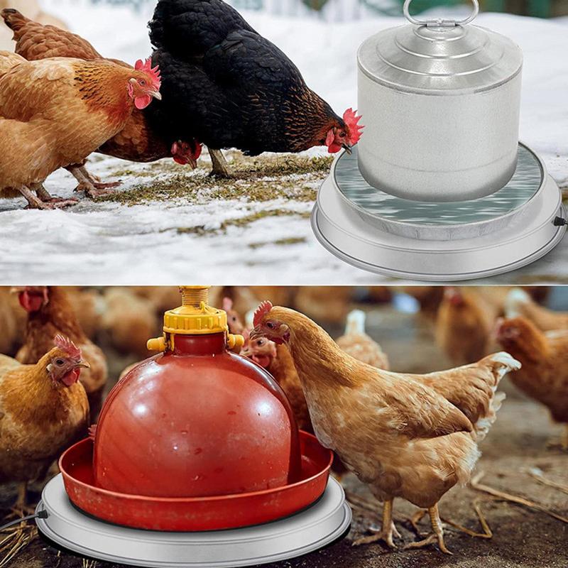 Chicken Water Heater Base Thermostat Outdoor Chicken Waterer Weather-Resistant Winter Supplies For Ducks Birth Baths And Geese