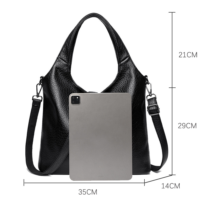 Big 2025 New Tote Light Luxury Fashionable Commuting Armpit Bag, Women's High-End Crossbody Bag