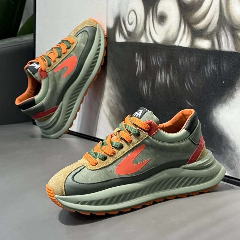 Spring Fashion Brand Mens Chunky 2025 Design Trainers Platform Shoes Outdoor Streetwear Casual Sneakers Men