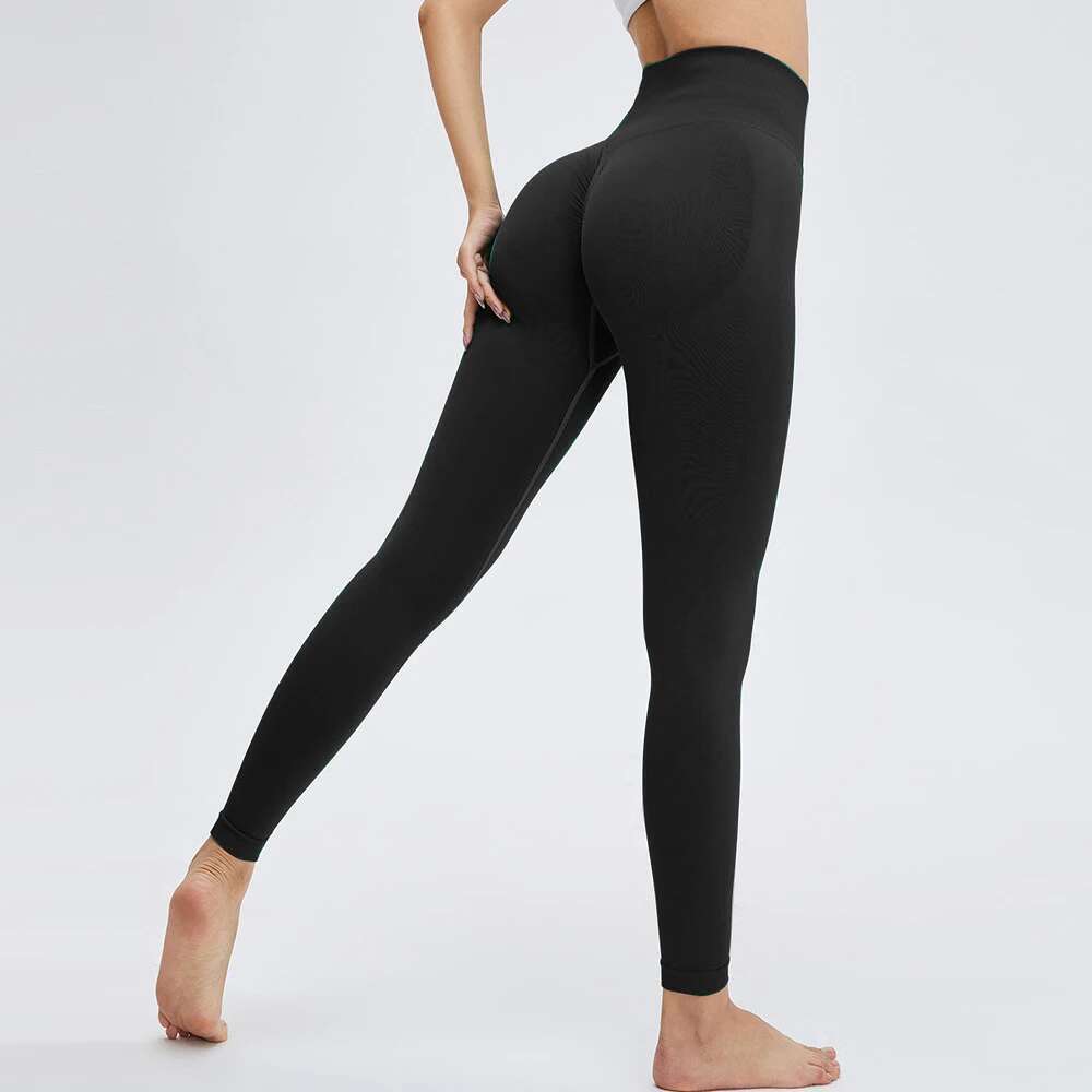 New Seamless Push Up Sport Leggings For Women High Waist Tummy Control Gym Workout Fiess Tights Stretchy Peach Butt Yoga Pants KLMY