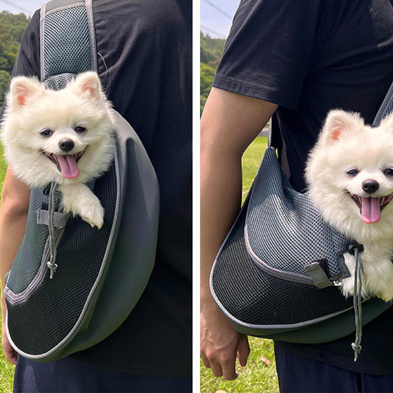 Pet Dog Carrier Bag Puppy Sling Bag Mesh Breathable Outdoor Backpack for Small Dogs Fashion Sport Adjustable Slings Handbag S/L