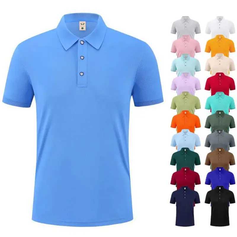 Mens premium business collar T-shirt high-quality summer formal collar neutral short sleeved casual T-shirt X250306