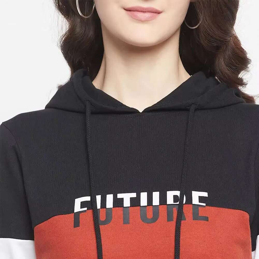 Customized & Color Plus Size Professional Printed One Selg Full Sleeve Women's Hoodie