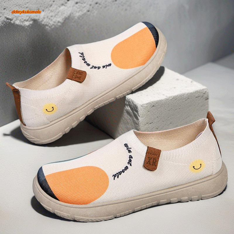 Spring and summer new old Beijing cloth TEMU thick soled fly woven painted women's shoes, one foot trendy fisherman shoes for women #ddmykukumalu