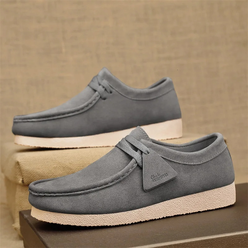 Mens trendy foot on fashionable casual shoes outdoor versatile plus size comfortable thick soled mens shoes 250228
