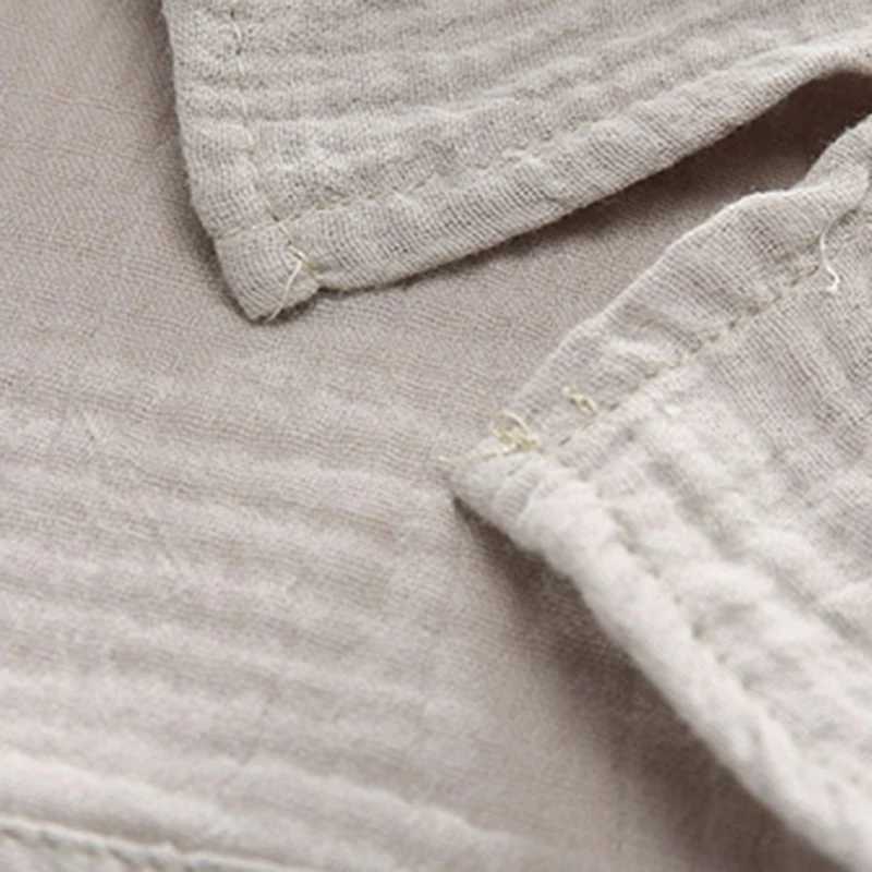 Cotton Linen Boy Shirt Summer Short Sleeve Kids Pocket Design Shirts for Boys Clothes Toddler Boys Clothing Children TshirtT250306