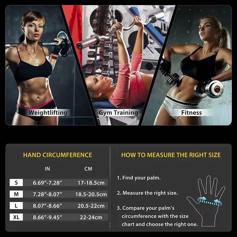 Mens and Womens Half Finger Cycling Gloves Anti Slip Breathable Accessories Gym Exercise Wristband 250304