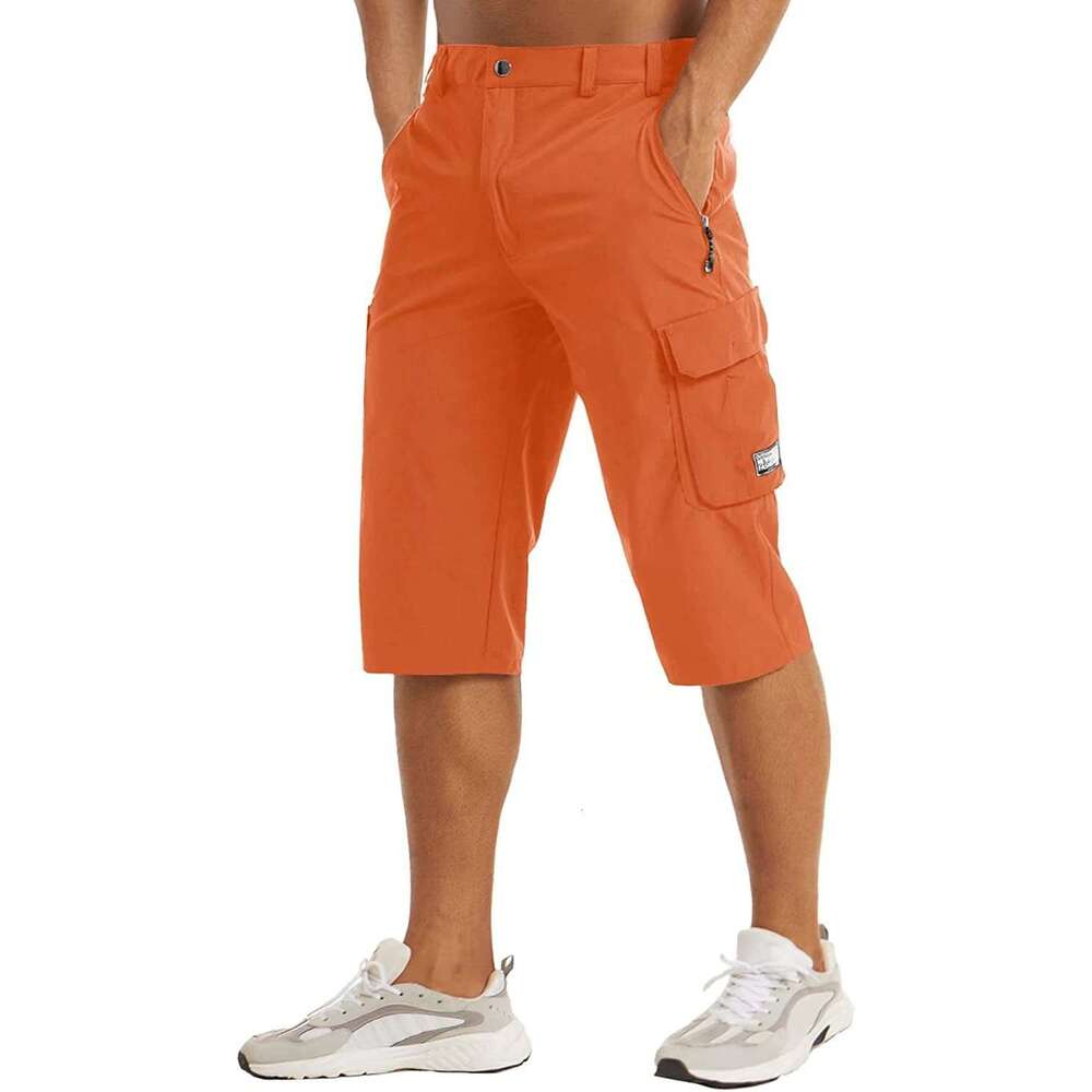 Hot selg products, five point beach pants, summer casual, loose, refreshing, breathable sports pants for men, 2025 new casual fashion trend clothing