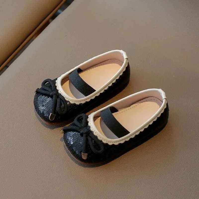 Vintage Simple Style Children Flats Girls Shoes Cute Candy Colors Toddler Girl Ballet Shoes Kids Slip-on Leather Shoes For GirlT250306