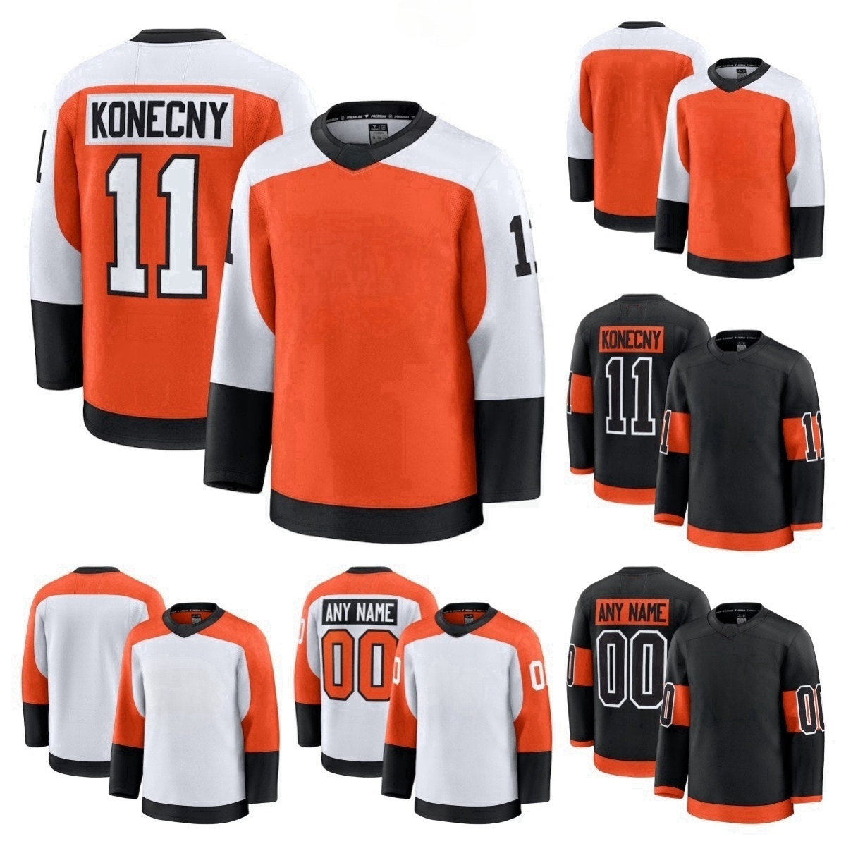 Flyer Jersey Hockey Rasmus Ristolainen Nick Seeler Ryan Poehling Jamie Drysdale Egor Zamula Cam York Emil Andrae Andrei Kuzmenko Travis Konecny Matvei Michkov