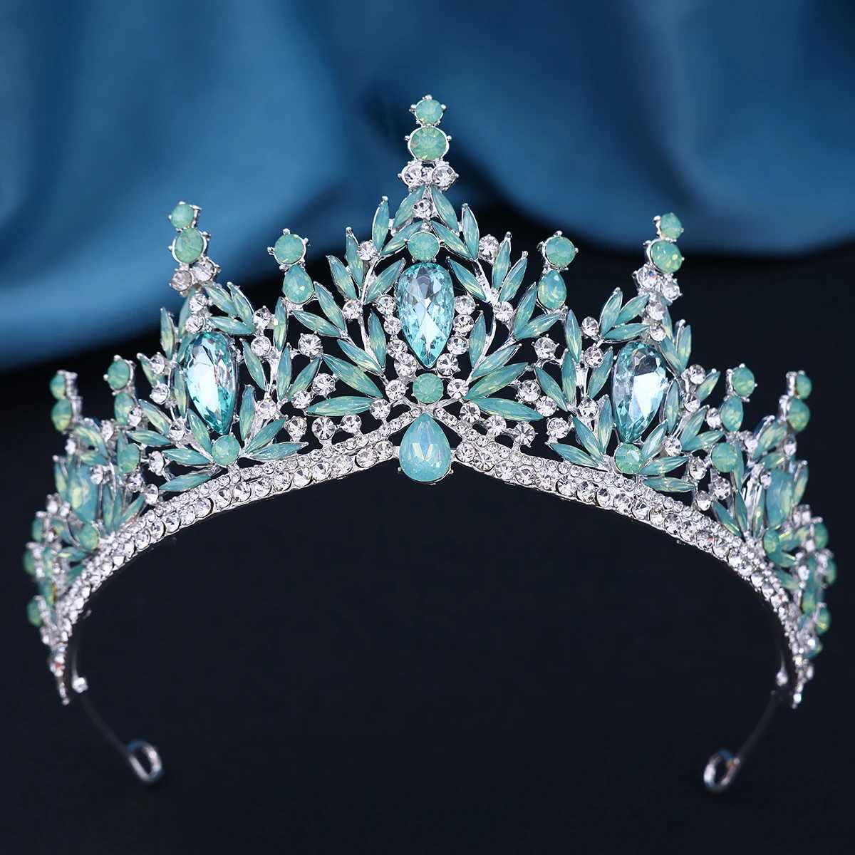 13 Baroque Luxury Crystal Princess Tiara For Wen Wedding Girls Birthday Party Elegant Crown Hair Jewelry Accessories X250306