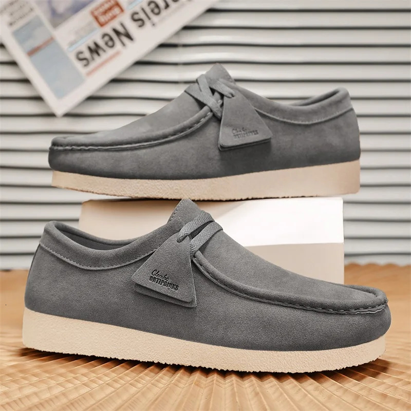 Mens trendy foot on fashionable casual shoes outdoor versatile plus size comfortable thick soled mens shoes 250228