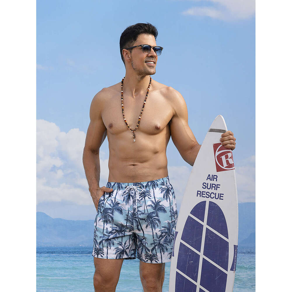 Surfing ral summer styles, men's beach shorts, five quarter pants, 2025 new casual fashion trend clothing