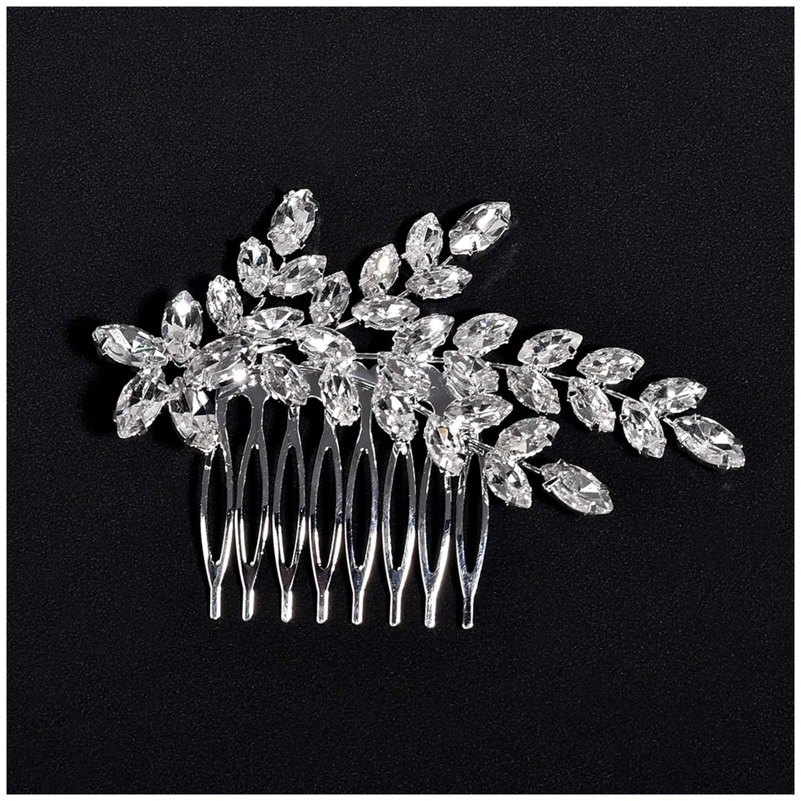 Wedding Hair Cbs Hairpins Clips for Bride Wen Girls Hair Jewelry Accessories Bling Rhinestone piece Hair Styling Jewelry X250306