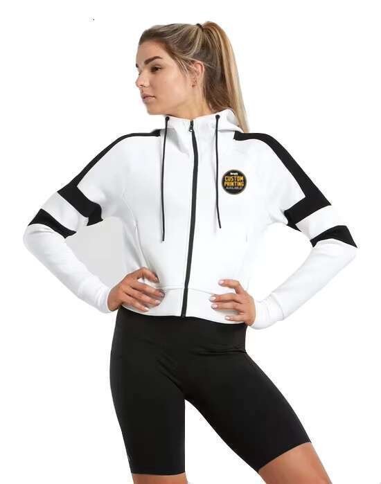 Eent Quality 100% Cotton Women's Hoodies & Sweatshirts Zip Up
