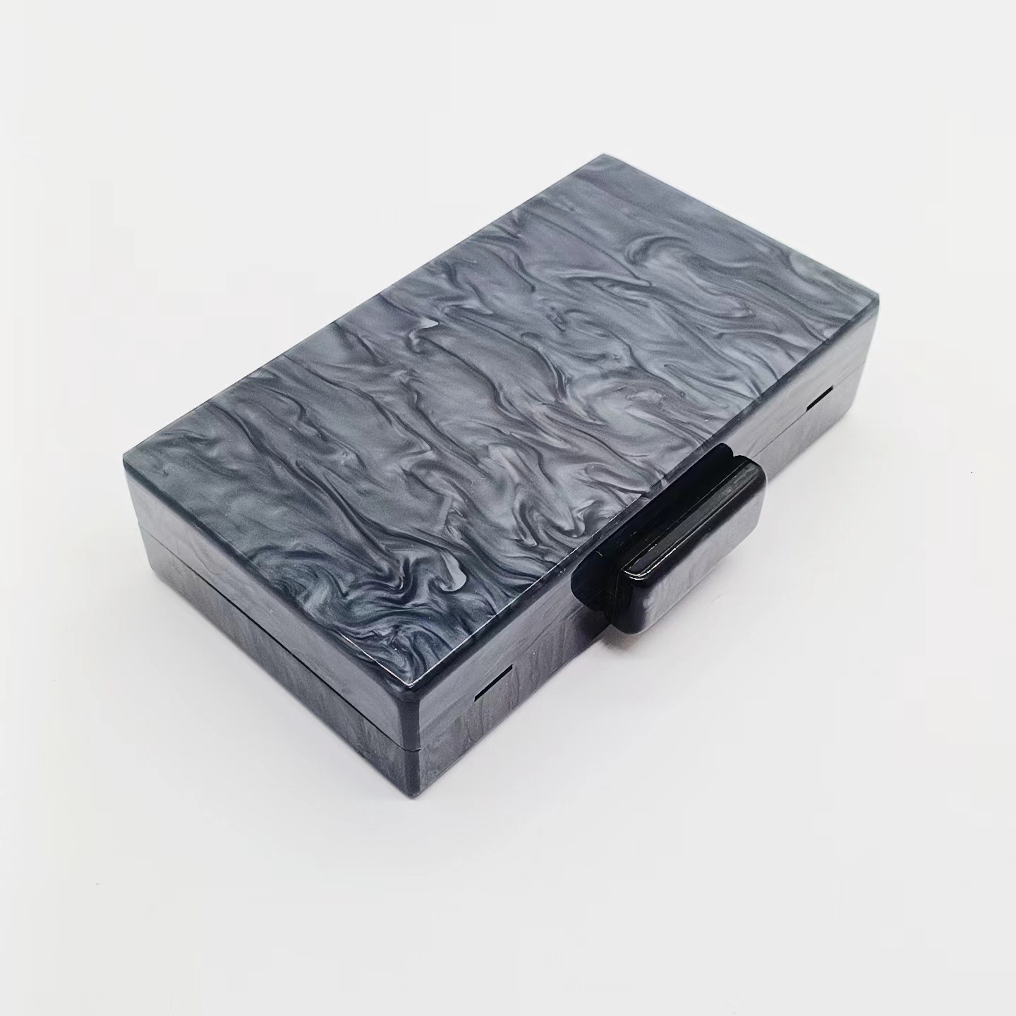 Diagonal Cross Colorful Striped Splicing Fashionable Versatile Acrylic Bag Pearl Dinner Handbag Rhinestone Acrylic Clutch Clear Evening Bag For Weddin