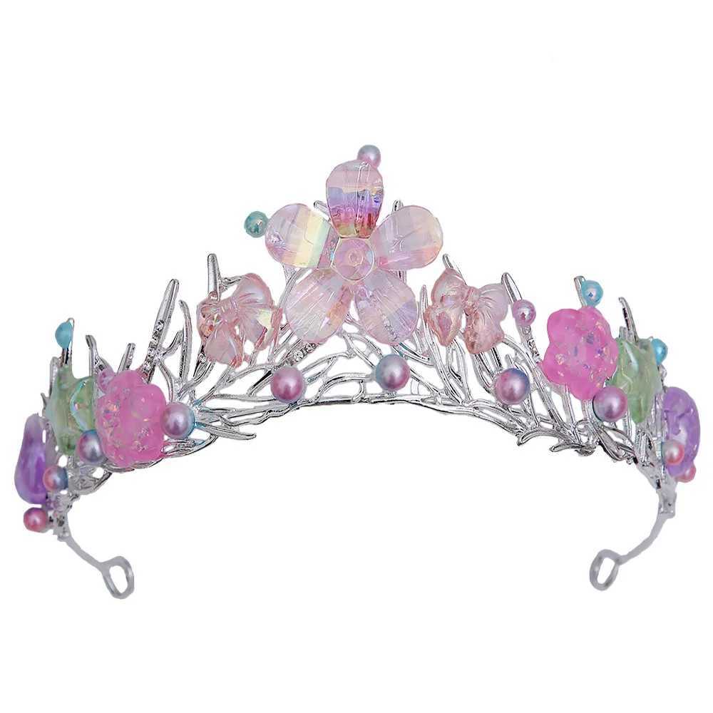 KMVEXO Mermaid Crown Halloween Ocean Style Costume Seashell Starfish Hair Accessories for Wen Girls Birthday Party Tiaras X250306