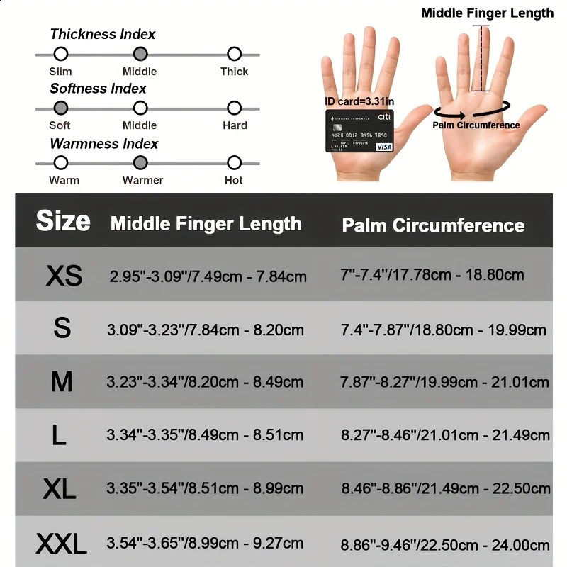 RIGWARL Winter Cycling Gloves Men Touch Screen Windproof Sports Warm Thermal Fleece Running Ski 250304w