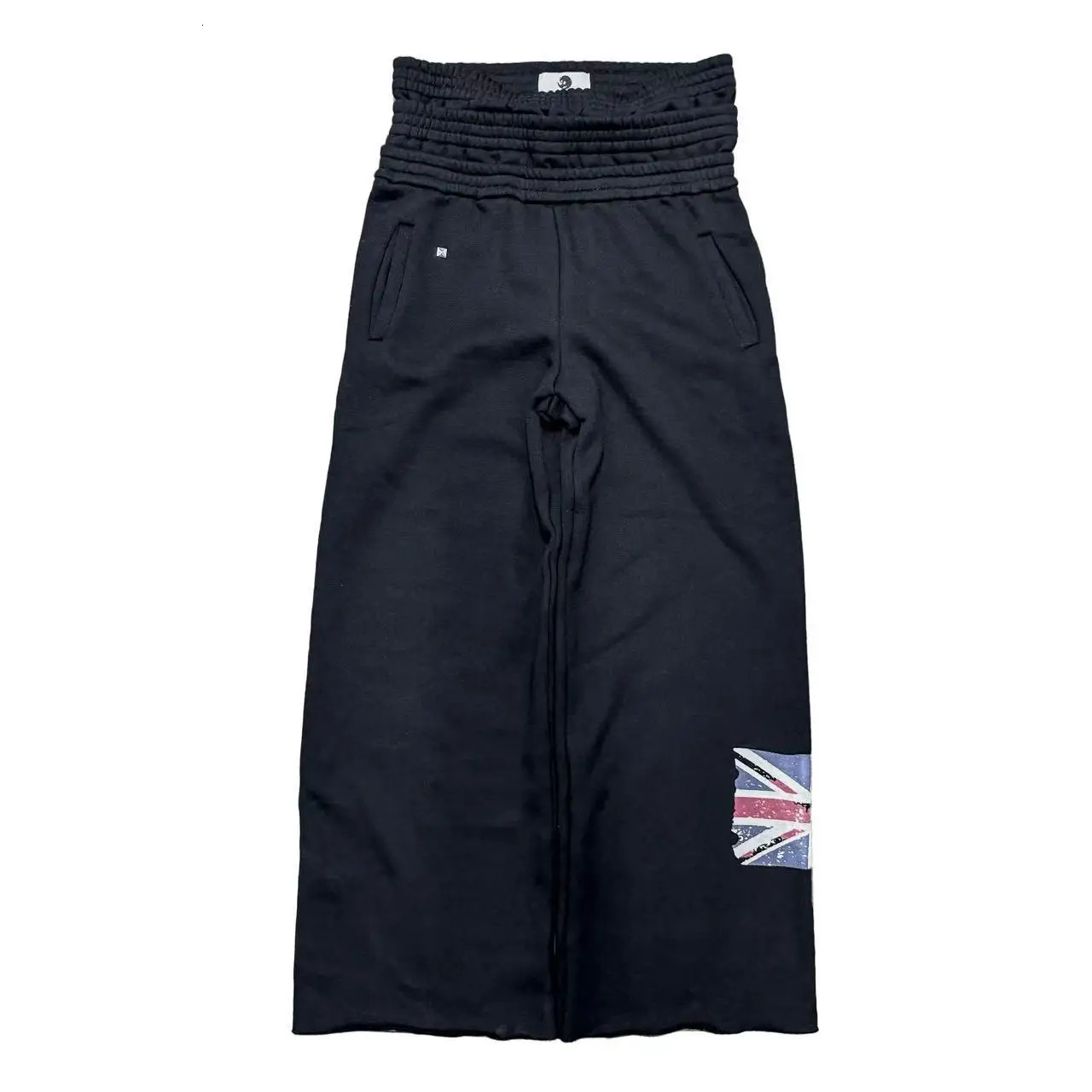 style casual pants youth trendy printed flag sweatpants ins comfortable high waist long 250306