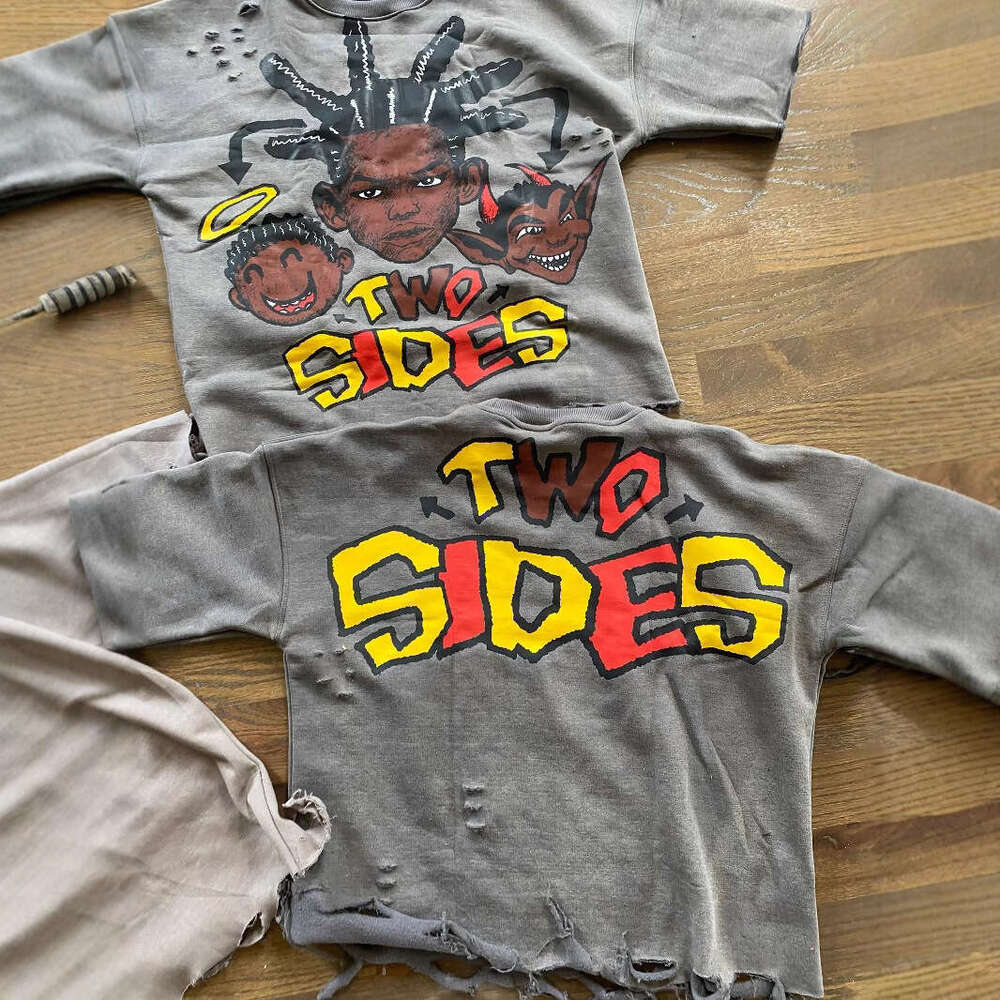 2025 Summer New American Hip Hop Unisex Personalized Piercing Fashion Trend Ins Loose Top T-shirt