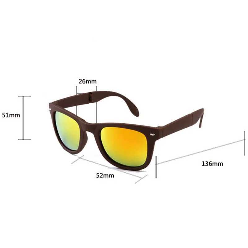 New Foldable Square Sunglasses Fashion Mens Driving Sun Glasses Womens Outdoor Sports and Cycling Goggles UV400 EyewearXJ250306