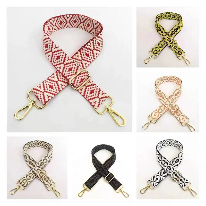 Adjustable Bag Strap Woman Purse Straps for Crossbody Messenger Shoulder Bag Accessories Adjustable Embroidered Belts Straps 250228