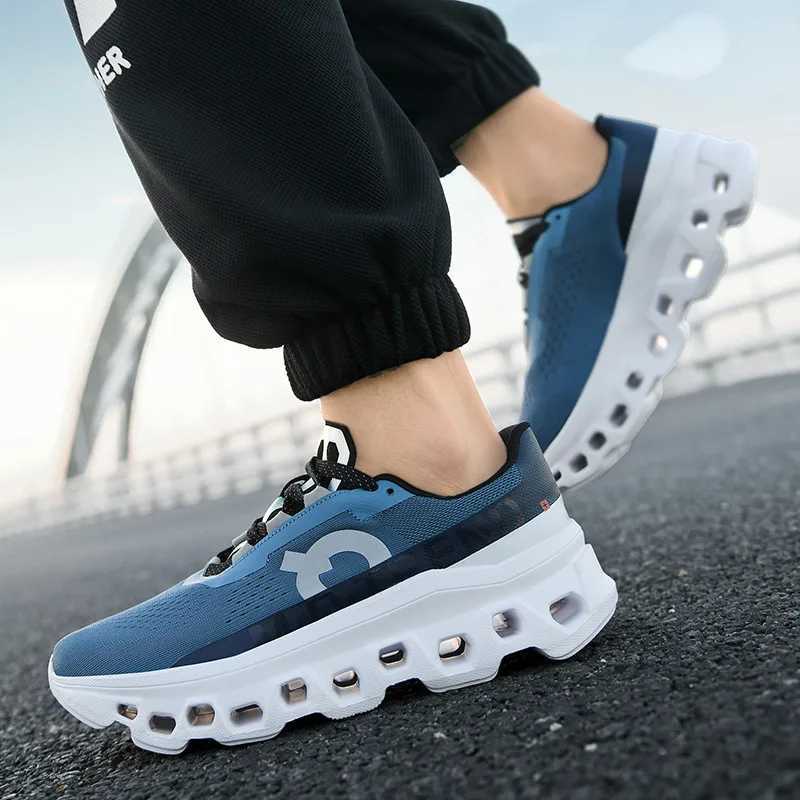 Fl Palm Carbon Plate Running Youth Shock-absorbing Outdoor Mountaineering Sneakers Thick Soles Increase Mesh Racing Shoes For Z250411
