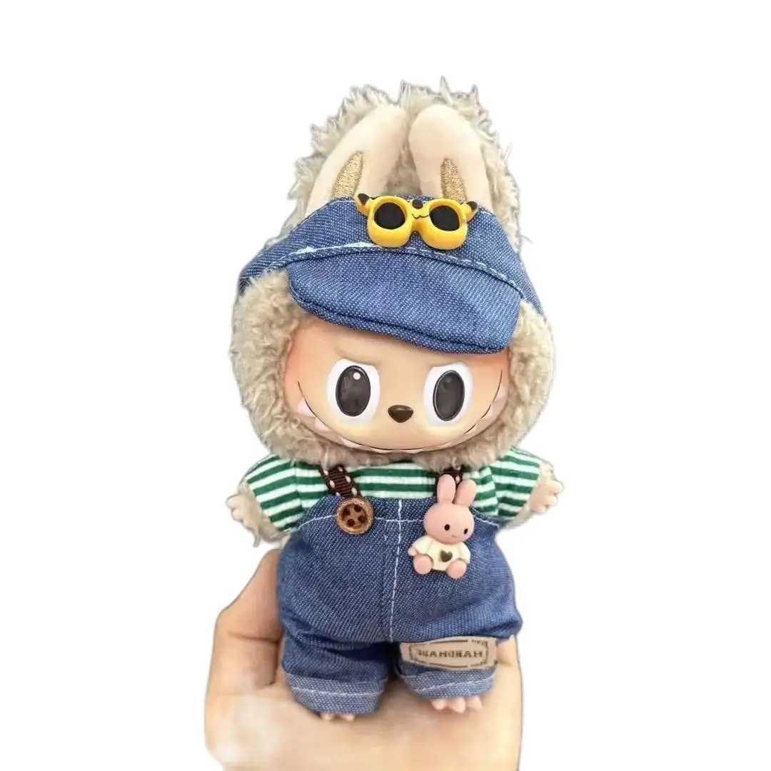 labubu outfit clothing For 17cm Retro Style Hat Set Artistic Small Painters Clothing OutfitT250307
