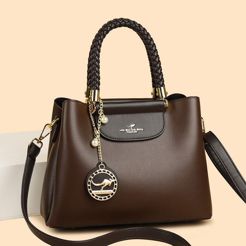 2025 New Light Luxury Mom Fashion Large Handbag Middle Aged Women's Fashion Designer Multi Functional Handbag