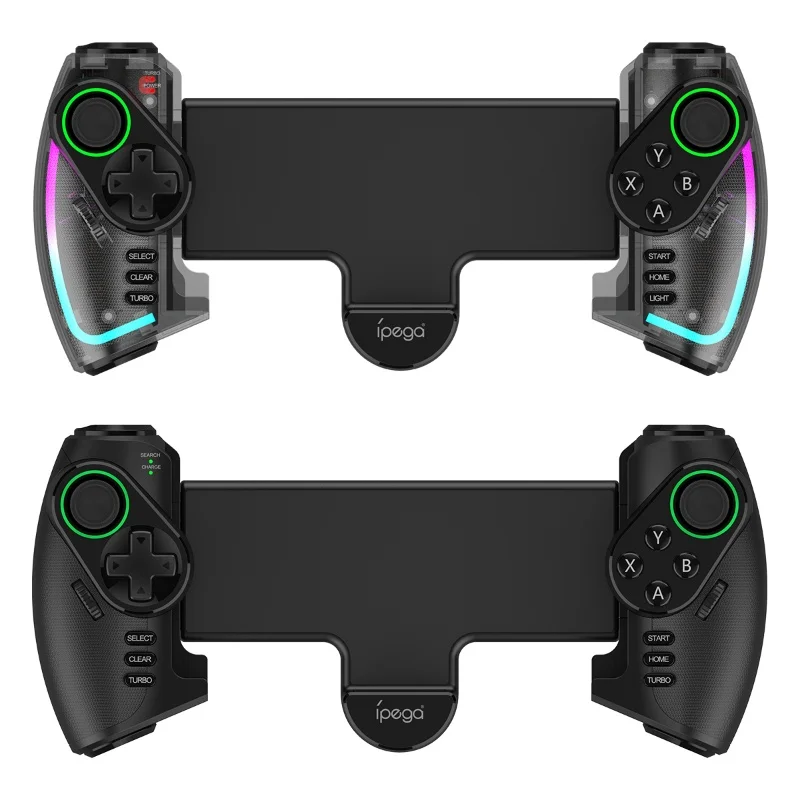 ipega New PG-9777S RGB Bluetooth Gamepad Wireless Game Controller Joystick For Nintendo Switch/iOS/Android/PC iPad Light Linear Vibration Stretchable Controller