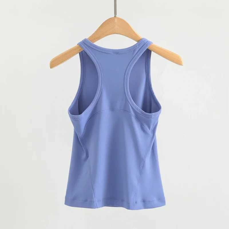 Dupe Womens Waist-Length Racerback Tank Top Buttery-soft Four-way Stretch Tight Fit Yoga Shirts Summer Breathable Sports VestT250318
