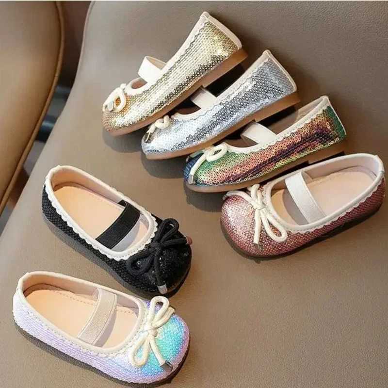 New Vintage Simple Style Ballet Flats Children Cute Candy Colors Toddler Girl Ballet Flats Girls Kids Slip-on Leather ShoesT250306