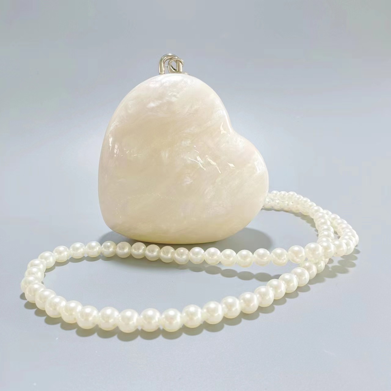 Women's New Fashion Love Bag Single Shoulder Diagonal Cross Vintage lucite evening bag