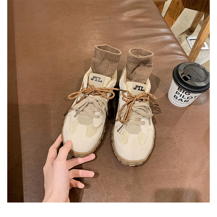 Niche German Training Forrest Gump Shoes for Women 2025 Autumn New Collection, Interior Height Increase Thick Bottom Versatile Fashion Casual Sports D