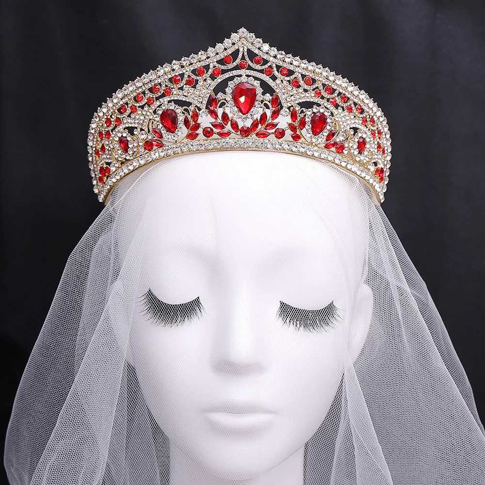 Baroque Crystal Tiaras And Crowns Rhinestone Pr Diadem Crown Tiara For Wen Bridal Wedding Hair Accessories Jewelry Crown X250306