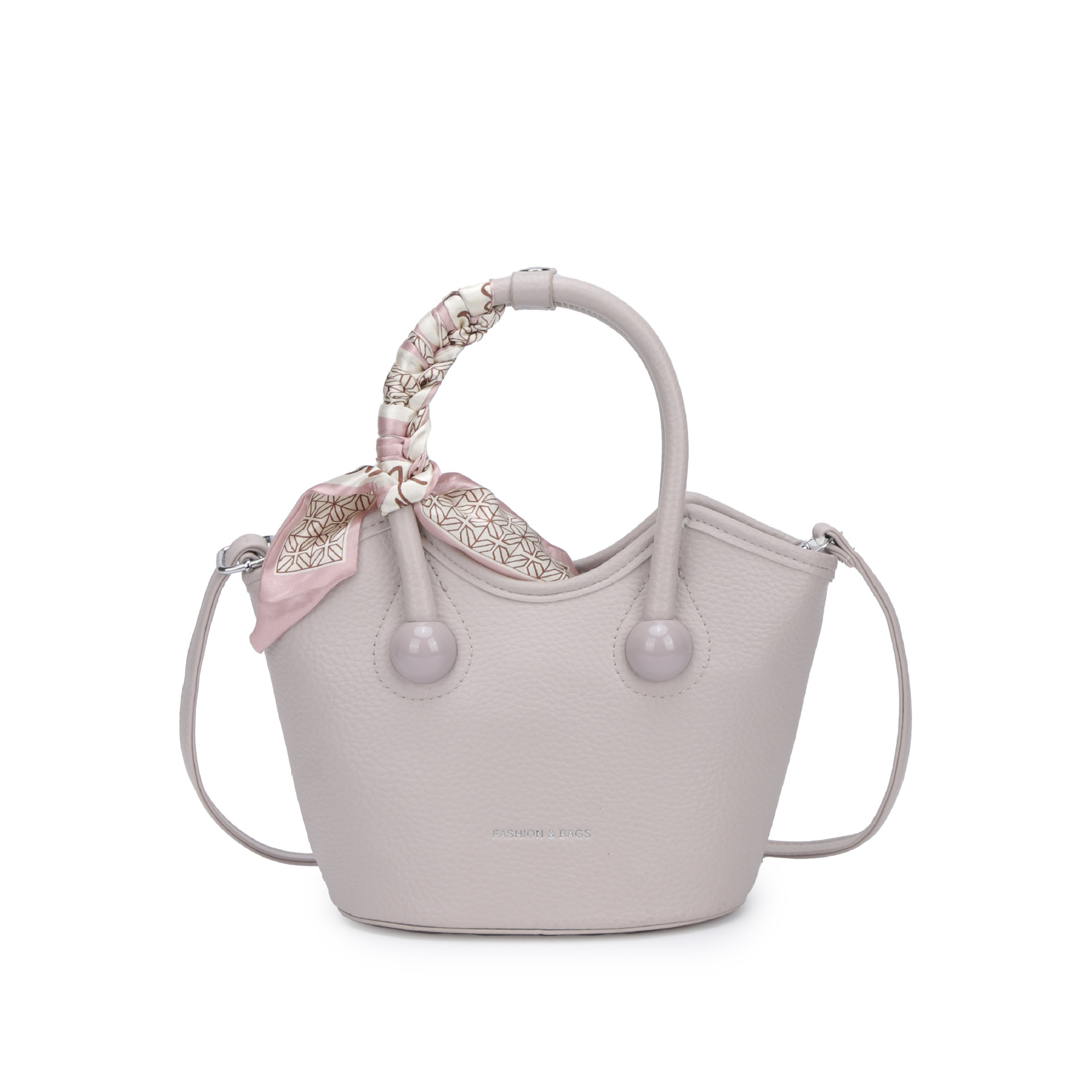 Korean Version Of Niche Fashion Women's Handbag 2025 New Fashion Scarf Bucket Multifunctional Shoulder Crossbody Bag